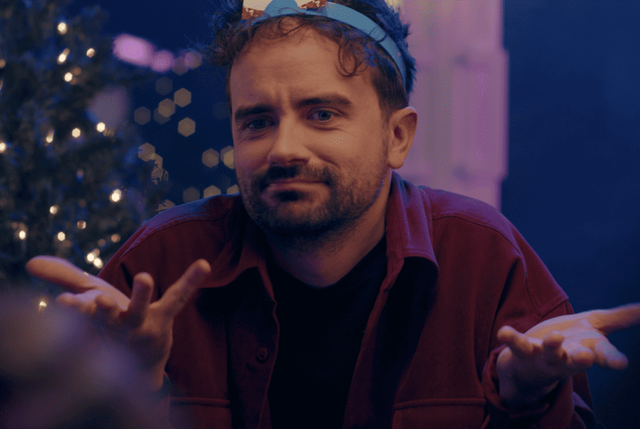 Avec l'humoriste Jean-Michel Martel